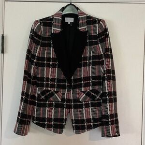 Digital Plaid Women's Blazer Jacket